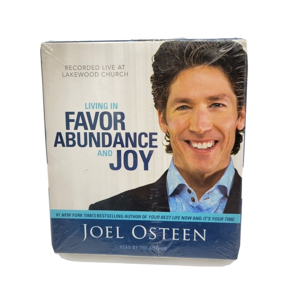 Living in Favor, Abundance & Joy by Joel Osteen Read By Author 5 CDS/5 Hours NEW
